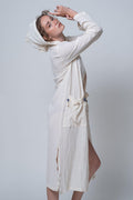 Patara - Hooded Long Slave Sile Fabric Caftan - Dut Project