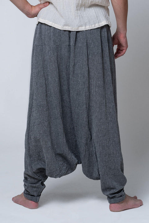 Etna -  Natural %100 Cotton Sile Fabric Baggy Pants - Dut Project