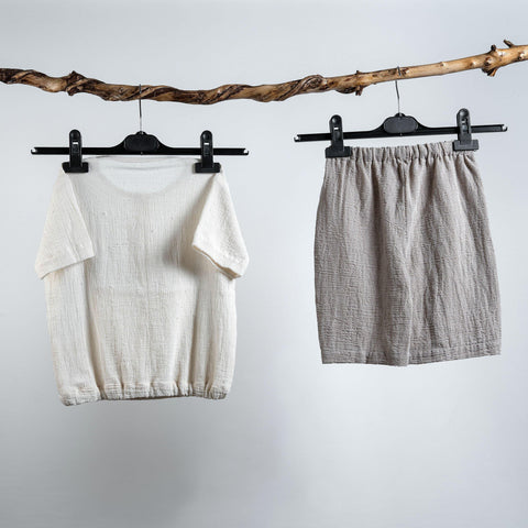 Cary - Natural Kids Set Pant & Shirt - Dut Project
