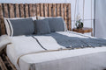 Valbo - %100 Cotton 7-Piece Natural Bed Set - Dut Project